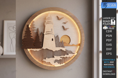 3D Wall Decor Laser Cut Bundle | Layered Wall Art | CNC File Product Image 17