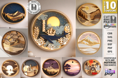 3D Layered Wall Art Laser Cut Bundle | Modern Home Interior Product Image 1