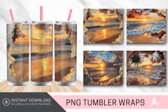 3D Watercolor Fall Tumbler Wrap Product Image 1