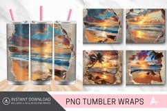 3D Watercolor Fall Tumbler Wrap Product Image 1