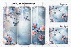 3D Watercolor Scenery 20/30oz Skinny Tumbler Product Image 1