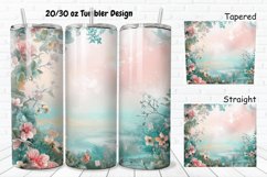 3D Watercolor Scenery 20/30oz Skinny Tumbler Product Image 1