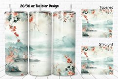 3D Watercolor Scenery 20/30oz Skinny Tumbler Product Image 1