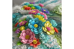 20 Oz 3D Soft Colors Flowers Tumbler Sublimation Warps Product Image 5