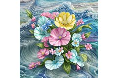 20 Oz 3D Soft Colors Flowers Tumbler Sublimation Warps Product Image 7