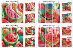 3D Watermelon Inflated Tumbler Bundle Product Image 5