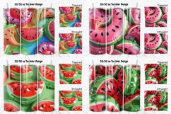 3D Watermelon Inflated Tumbler Bundle Product Image 6