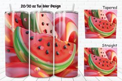 3D Watermelon Inflated 20/30oz Skinny Tumbler Product Image 1