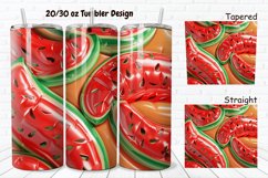 3D Watermelon Inflated 20/30oz Skinny Tumbler Product Image 1