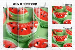 3D Watermelon Inflated 20/30oz Skinny Tumbler Product Image 1
