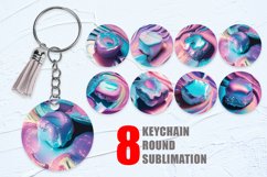 3D Wave Hologram Color Keychain | Keyring Product Image 1