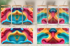Glass Can Wraps 3D Wave Liquid Product Image 2