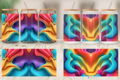 Glass Can Wraps 3D Wave Liquid Product Image 3