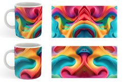 3D Wave Liquid Mug sublimation design Product Image 5
