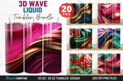 3D Wave Liquid Tumbler Bundle Product Image 1