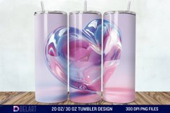 3D Western Heart Tumbler Wrap Product Image 1