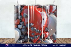 3D Western Heart Tumbler Wrap Product Image 1