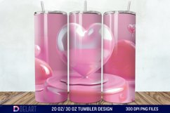 3D Western Heart Tumbler Wrap Product Image 1