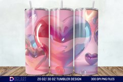 3D Western Heart Tumbler Wrap Product Image 1