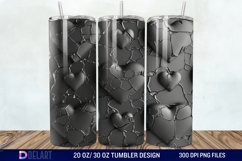 3D Western Heart Tumbler Wrap Product Image 1