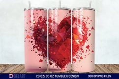 3D Western Heart Tumbler Wrap Product Image 1