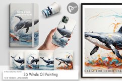 Digital Paper 3D Whale Painting Product Image 1