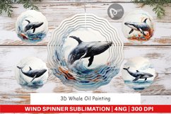 Wind Spinner 3D Whale Painting Product Image 1