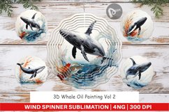 Wind Spinner 3D Whale Painting Product Image 1