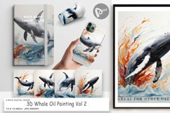 Digital Paper 3D Whale Painting Product Image 1