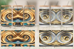 3D Whirlpool Gold Color Glass Can Wraps Product Image 6