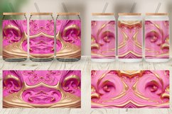 3D Whirlpool Gold Pink Glass Can Wraps Product Image 3