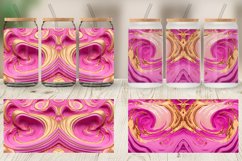 3D Whirlpool Gold Pink Glass Can Wraps Product Image 6