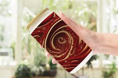 3D Whirlpool Red Gold Glass Can Wraps Product Image 2