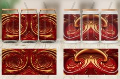 3D Whirlpool Red Gold Glass Can Wraps Product Image 4