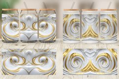 3D Whirlpool White Gold Glass Can Wraps Product Image 3
