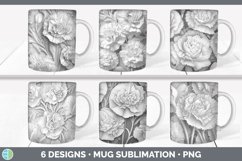 Bundle of six 3D Mug Wrap designs.