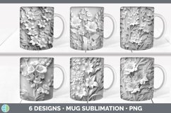 Bundle of six 3D Mug Wrap designs.