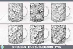 Bundle of six 3D Mug Wrap designs.
