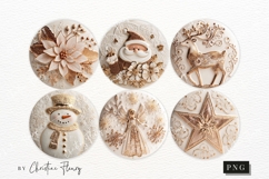 3D Gold Ceramic Christmas Ornament Sublimation Bundle Product Image 4