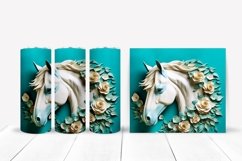 3d Tumbler Wrap Bundle | 3d Horse Tumbler Sublimation Product Image 5