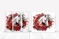 3d Tumbler Wrap Bundle | 3d Horse Tumbler Sublimation Product Image 2