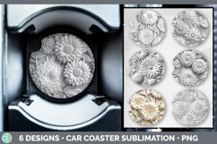 Bundle of six 3D Car Coaster designs.