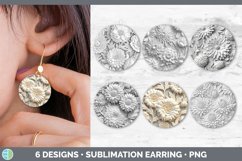 Bundle of six 3D Round Earrings designs.