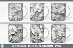Bundle of six Sculpture Orchid Mug Wrap designs.