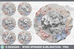 Bundle of six Sculpture Orchid Wind Spinner designs.