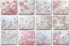 3D White Pink Dandelions Flowers Tumbler Wrap Bundle Product Image 3