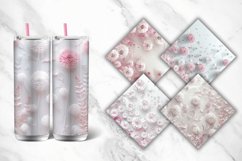 3D White Pink Dandelions Flowers Tumbler Wrap Bundle Product Image 2