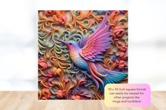 3d Wind Spinner Sublimation  3d Hummingbird Wind Spinner 
