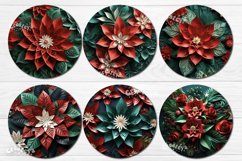 Round Christmas Wind Spinner with Christmas Flower, Christmas Poinsettia PNG. Bundle contains 12 designs PNG. These Christmas designs of wind spinner bring a touch of snow-filled charm and a warm, fuzzy feeling to your home decor
