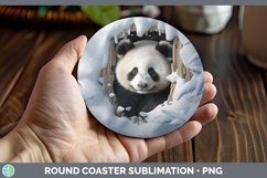 Gorgeous3D Winter Round Coaster design.